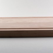 Maple cutting board side view