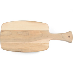 Small wooden bread board that is made in Canada