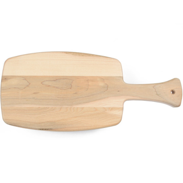 Small wooden bread board made in Canada