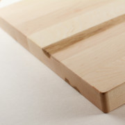 This side view hardwood cutting board