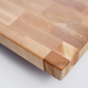 End Grain cutting board corner made from hardwood maple