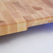 End Grain cutting board side handle. Maple hardwood
