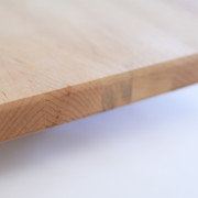 Wedding favor cutting board end of board. Side grain of the hardwood.