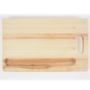 Breadboard with a knife holder. Made from hardwood maple. Canadian made.