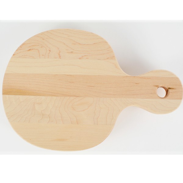 Small Apple cutting board. Made in Canada from hardwood maple.