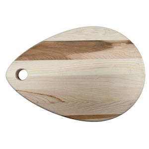 Teardrop Shaped cutting board. Made in Canada