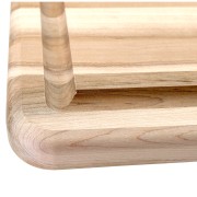 Large cutting board for meat with juice groove