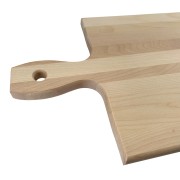 Paddle serving board handle. Large serving area on this board.